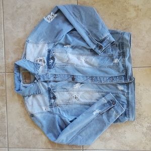 Carbon Distressed Denim Jacket